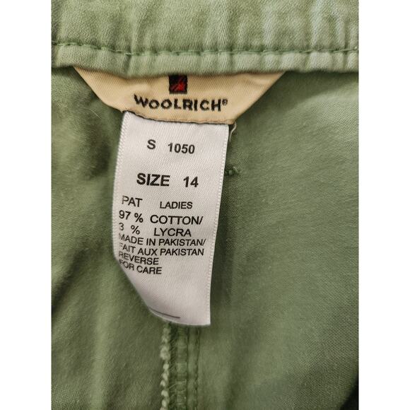 WOOLRICH CAPRI PANTS WOMENS SIZE 14 GREEN - Picture 5 of 5